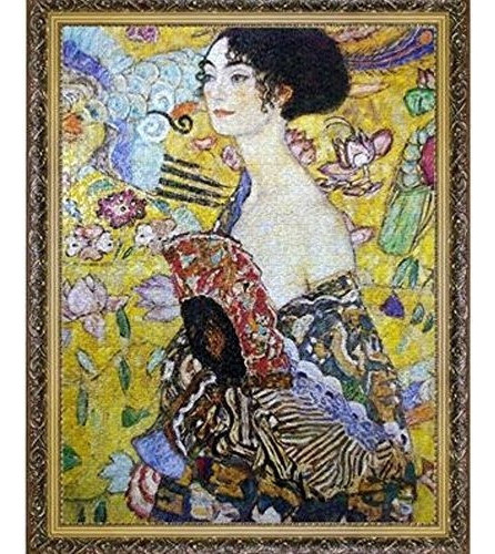 Chengqism 2000 Piece Jigsaw Puzzle - Lady With Fan De Gustav