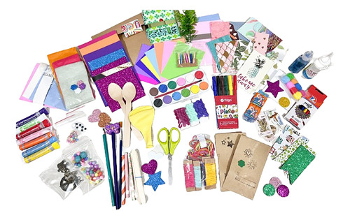 Caja Kit Grande De Arte Niños Set Infantil Manualidades 