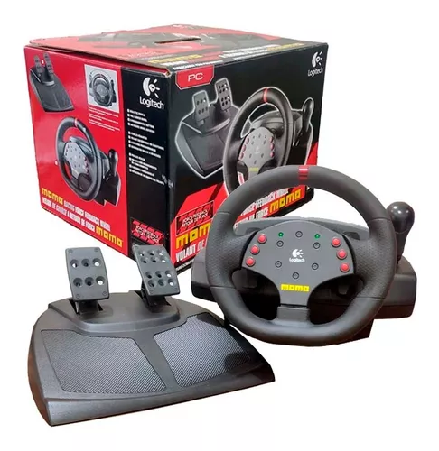 Volante PC MOMO Racing Force Feedback Wheel - Logitech com o Melhor Preço é  no Zoom