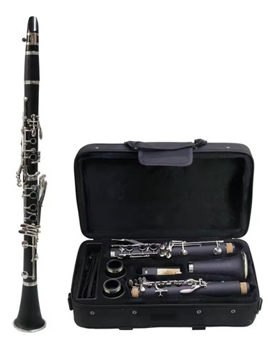 Clarinete 17 Llaves Principiante En Su Estuche Accesorios