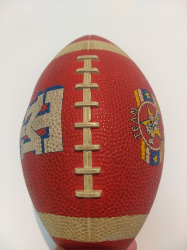 Imagen 3 de 5 de Pelota Fútbol Americano Únia Pvc Año 1990! Disney Original