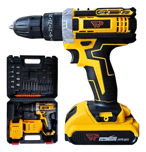 comprar Parafusadeira Furadeira Impacto 2 Baterias 21V Maleta Kit Cor Amarelo E Preto Frequência 50u002F60hz 110Vu002F220V