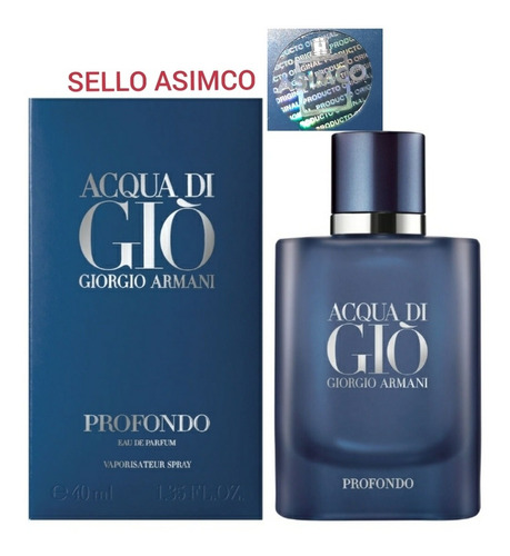 Perfume Giorgio Armani Acqua Di Gio Profondo 40 Sello Asimco