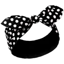 Comprar Costume Headband White Polka Dot Bandana Headband T8jbc