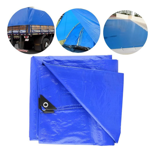 Lona Caminhão Azul ( 105grs P/m2) 3x3 Cobrir Carga 