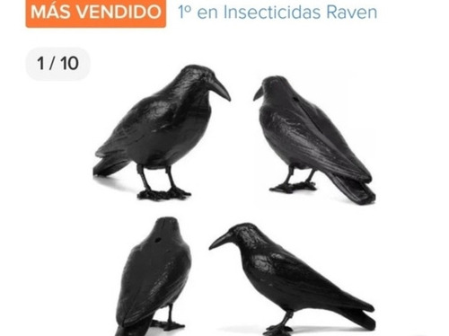 Pack Mundial Antiaves 2 Cuervos + 2m Pinches Raven Argentina