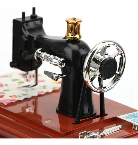 2x Caixa De Música Estilo Máquina De Costura De Plástico Han