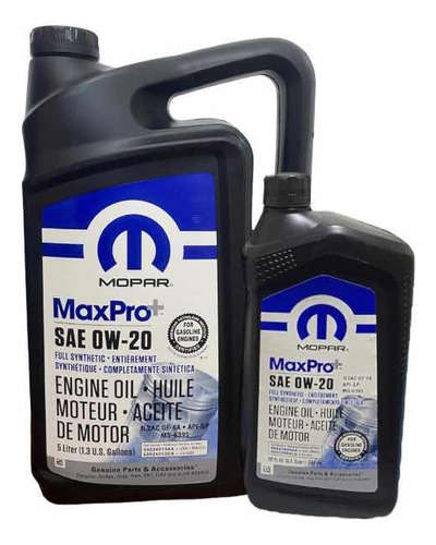 Aceite Motor Dodge Dart 0w20 Original Mopar Nuevo