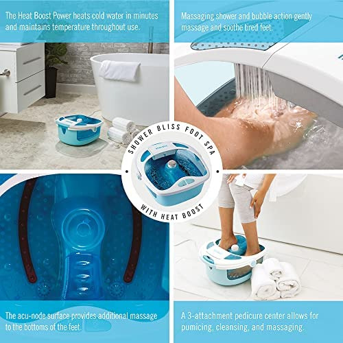 Spa Para Pies Homedics Shower Bliss, Chorro De Masaje En La