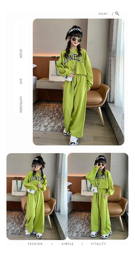 Conjunto De Pantalones Acampanados De Estilo Coreano Para Ni