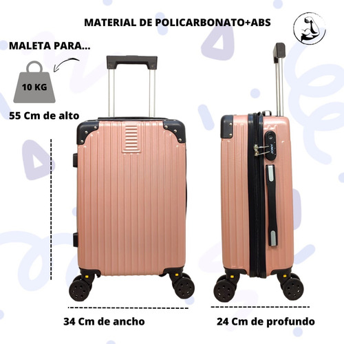 Kit Maleta Para 10 Y 8 Kg + Neceser Sin Documentar Ligera