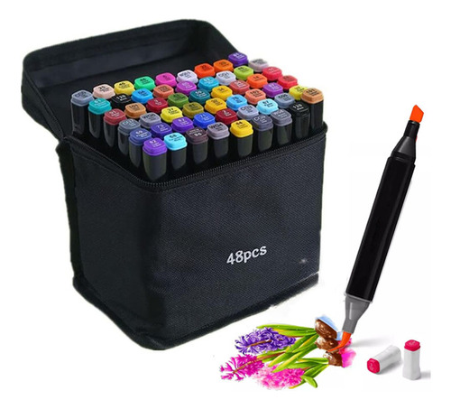 Set De 48 Rotuladores De Doble Punta Para Dibujar