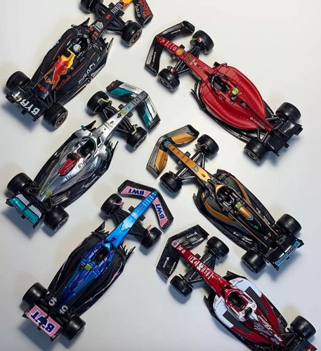 Colección De Carros De Formula 1 Checo Per Temp 2023 8 Pzas Color Multicolor