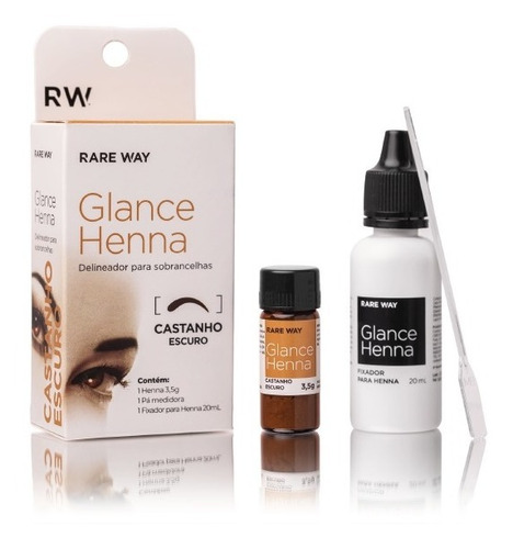 Glance Henna Para Sobrancelha Rare Way - Escolha A Cor