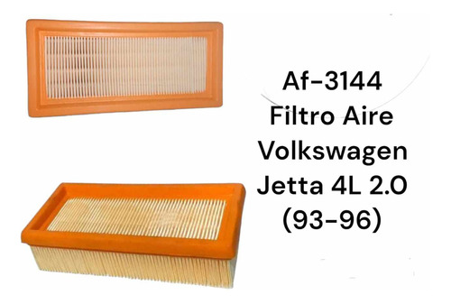 Filtro Aire Tipo Panel Volkswagen Jetta 4l 2.0lts (93-96)