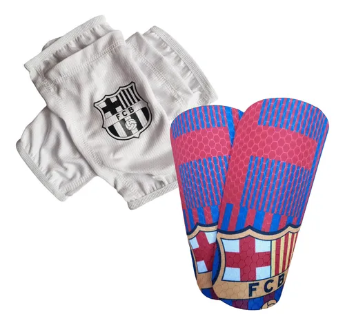 comprar Canilleras De Fútbol + Porta Canillera Funda Barcelona