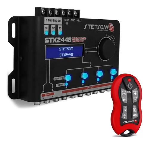 Processador Áudio Digital Equalizado Stx2448 Stetsom Brinde 