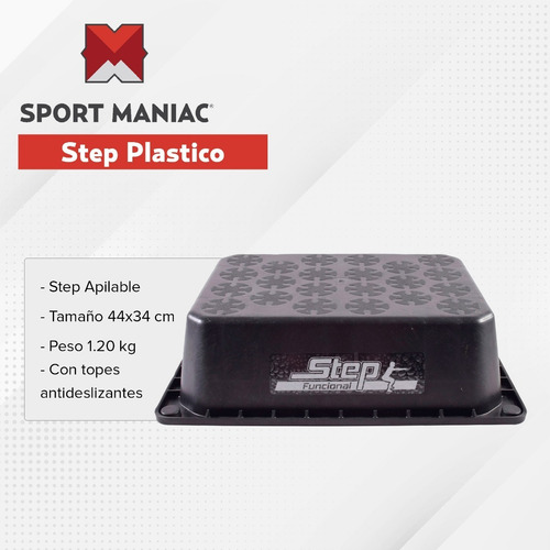 Imagen 5 de 7 de Kit Sport Maniac Colchoneta + Pesa Rusa + Tobilleras + Step