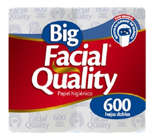 Papel Higienico Big Facial Quality Con 4 Pzas