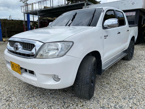 Toyota Hilux Dc 2008 Blanca 2500 Diesel 4*2 Cuero Full