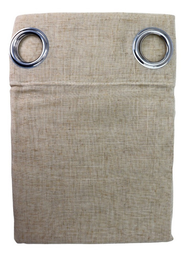 Visillo Velo Con Textura Argolla Cortina 2 Paños/ Alba Hogar