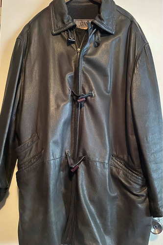 Campera De Cuero Gianni Versace Talle Xl 100% Original (Usado)