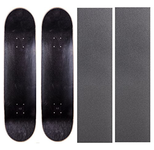 Cal 7 Pack Of 2 Blank Maple Skateboard Decks With Grip Tape