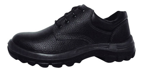 Zapato De Cuero Negro Punta Plastica Talle:44 Worksafe 