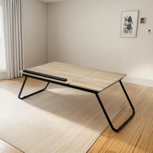 Mesa Plegable Multiusos Color Madera Claro