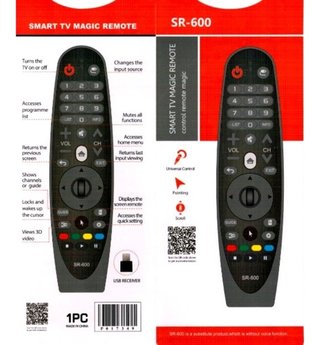 Magic Remote Para LG An-mr600g Mr600 Uf8500 Uf9500 Uf7702