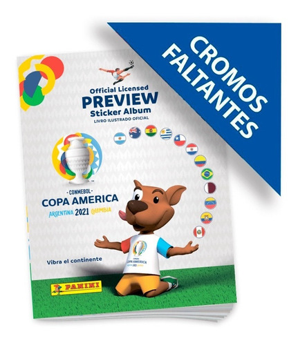 Copa América 2021 Preview Panini Cromos Faltantes Figurinhas