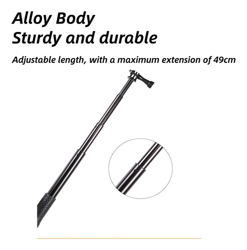 Palo Selfie Stick 48cm Para Gopro + Tornillo