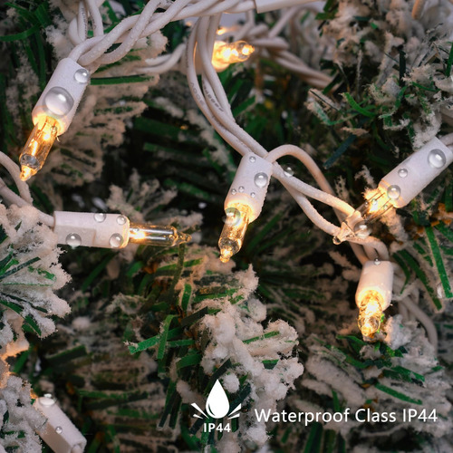 Luces De Cuerda De Navidad Chatool 100 Luces Blancas Con Ala