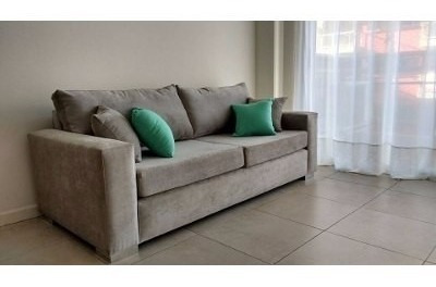 Sillon 3 Cuerpos Reforzado Chenille Incluye Camastro
