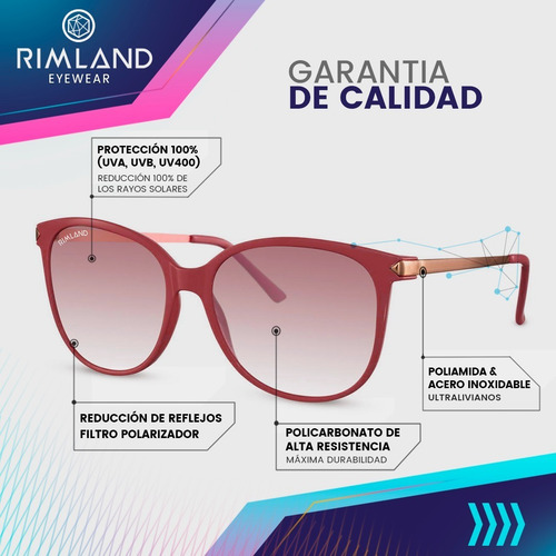 Imagen 5 de 7 de Anteojos De Sol Rimland Barker Rosa
