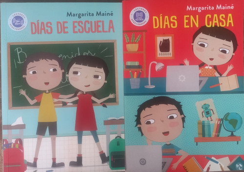 2 Libros - Días En Casa + Días De Escuela - Hola Chicos