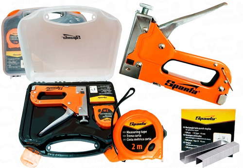 Kit Jogo Grampeador Tapeceiro Alta Pressão Profissional