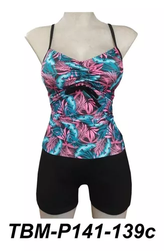 Mujer, Playa. Trajes De Baño Dama, Short + Blusa. Talla S