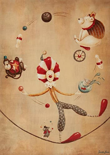 Oopsy Daisy, Fine Art For Kids Clásico Circus Payaso Lona