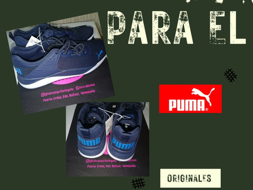 Zapatos Puma Azules Originales En Guayana!! 