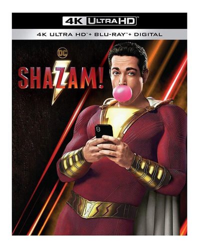 Blu Ray 4k Ultra Hd Shazam Dv Marvel Original Estreno 