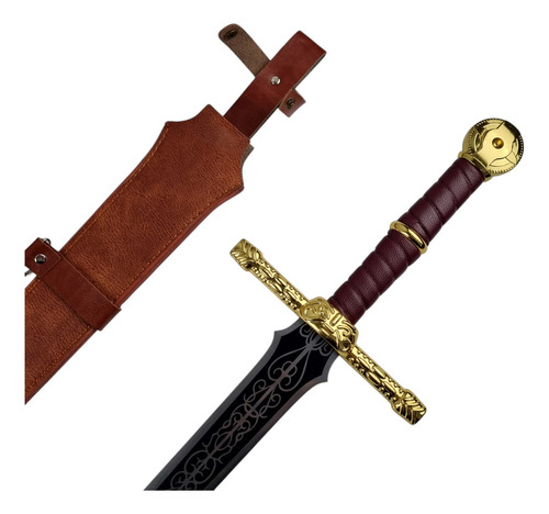 Espada Reta Do Lorde Lâmina Aço Elden Ring Cosplay