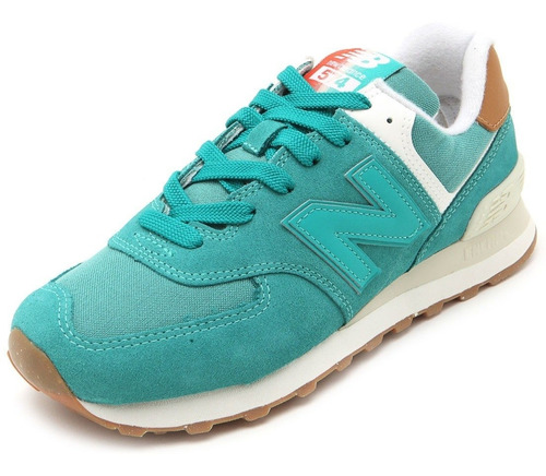 tenis new balance verde agua