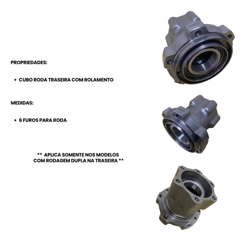 Cubo Roda Traseira Sprinter Cdi 415/515 2.2 16v Roda Dupla