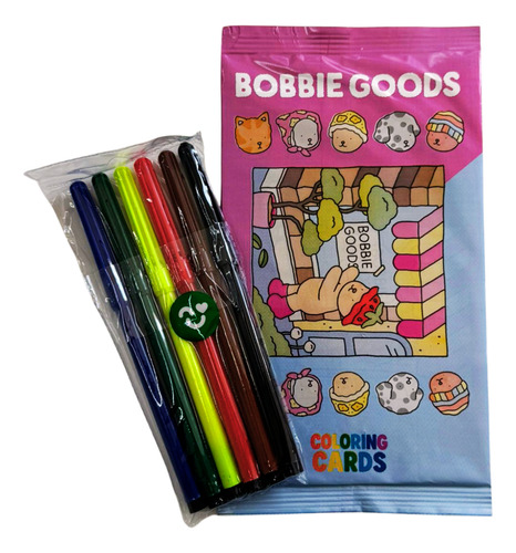 Kit 10 Pacotes Cards Bobbie Goods 4 Cards Cada +2 Canetinhas