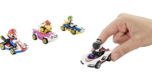 Hot Wheels Mario Kart Personajes Y Karts Como Coches De Fund