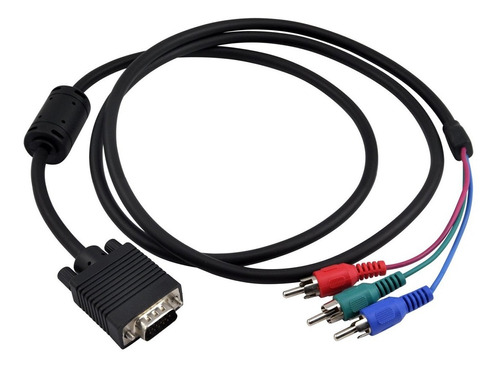 Cable Vga Db15 A 3 Rca Videocomponente Rgb Notebook Proyecto