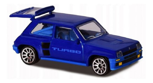Miniatura Carro Renault 5 Turbo Vintage Azul Majorette