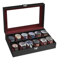 Comprar Songmics Caja Para Relojes Y Alhajero 6 Relojes