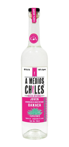 Mezcal Artesanal A Medios Chiles De Maguey Tepeztate 